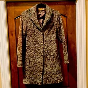 Mint Green and Brown Dress Jacket